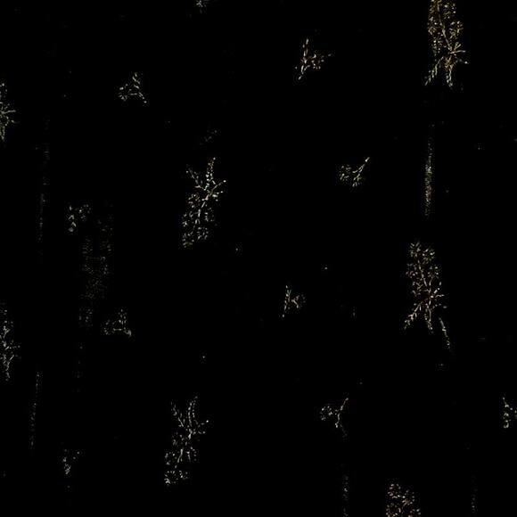 Vtg Molly Malloy 16 Black Crushed Velvet Party Dress Whimsigoth Floral Embossed - Picture 2 of 14